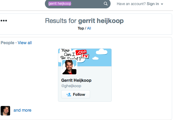 Twitter Search Gerrit Heijkoop